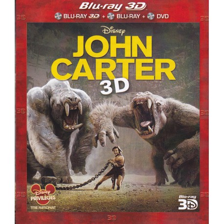 JOHN CARTER 3D BLURAY