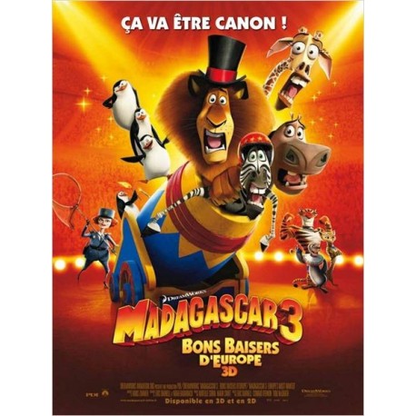 MADAGASCAR 3 DVD, BR & BR3D
