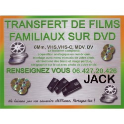 TRANSFERT DE FILMS FAMILIAUX